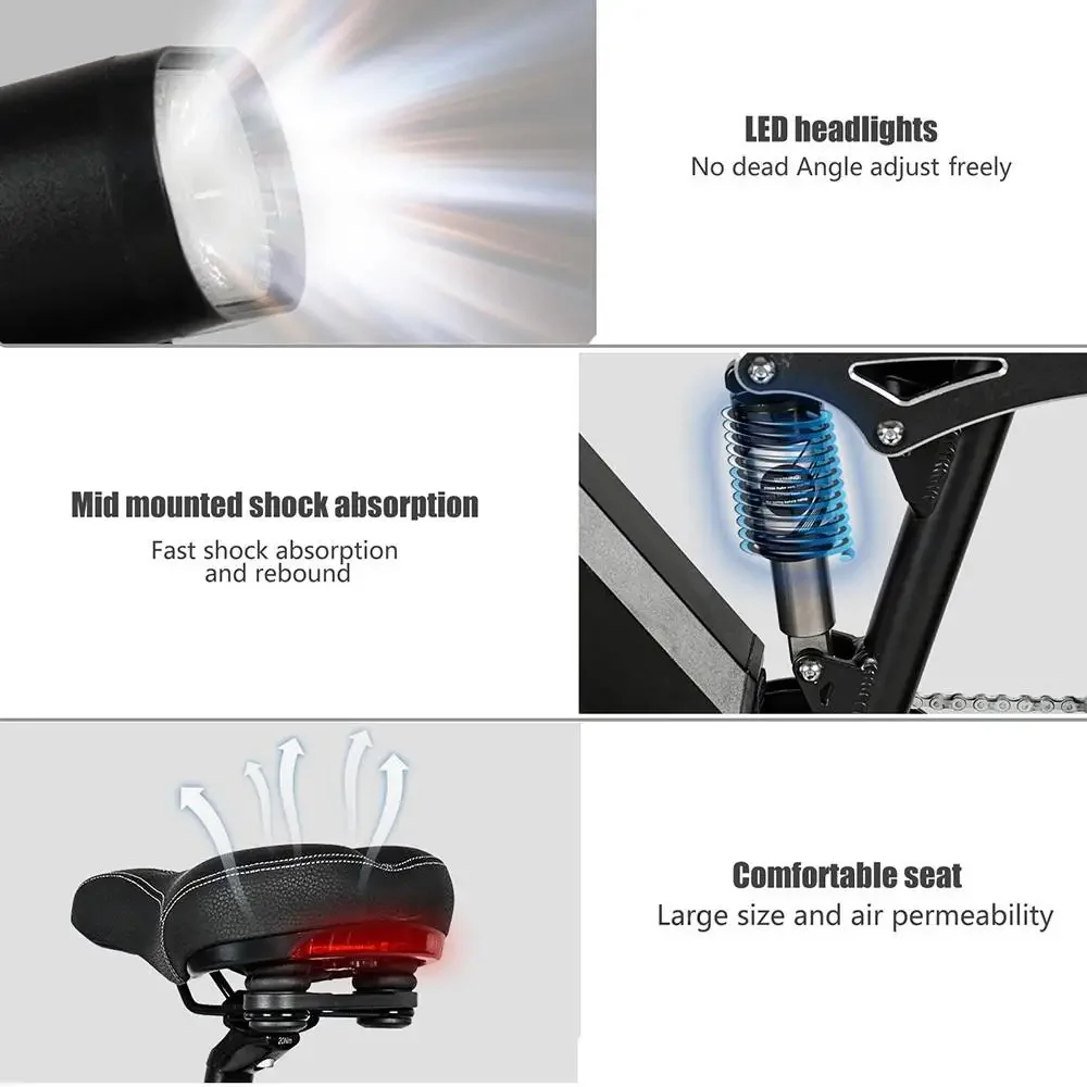 CMACEWHEEL TP26 Electric Bicycle  48V17AH Lithium Battery Adult Riding Electric Bike 26*4 inch Fat Tire Mountain Snow E-bike