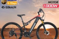 Ebike YG90 Hydraulic brake electric road bike full suspension e bike 1000W 48v 17AH e mountainbike for men elektro fahrrad ebike