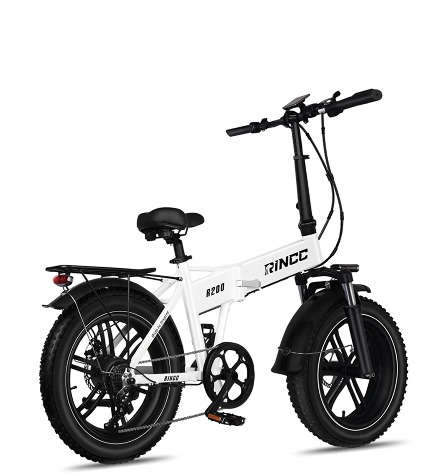 Rincc R200 Adult 1500W Peak E-Mountain ebike 48V15AH720WH Battery 20 Inch City Commuter Wide Tyre Electric Bike