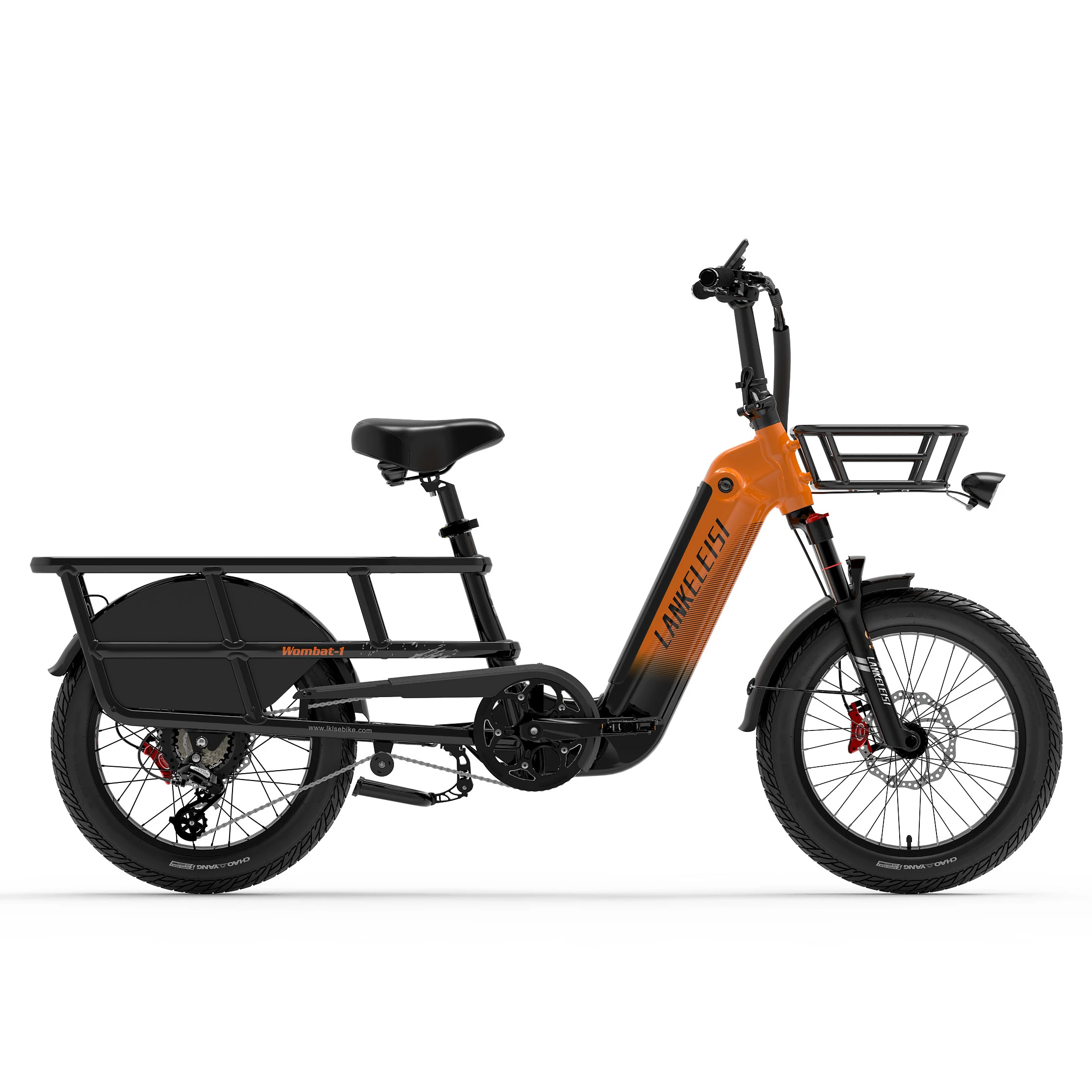 LANKELEISI Wombat-1 Adult Electric Bike 1000W 48V20AH City E-Bike 20 inch Fat fetus Non Foldable LCD Instrument Electric Bicycle