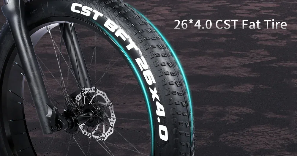 New Ebike X800 1500W 48V 20AH 26 Inch 4.0 Fat Tyre Off-road Electric Bike Men's Mountain Bike Snowmobile Electric Bike