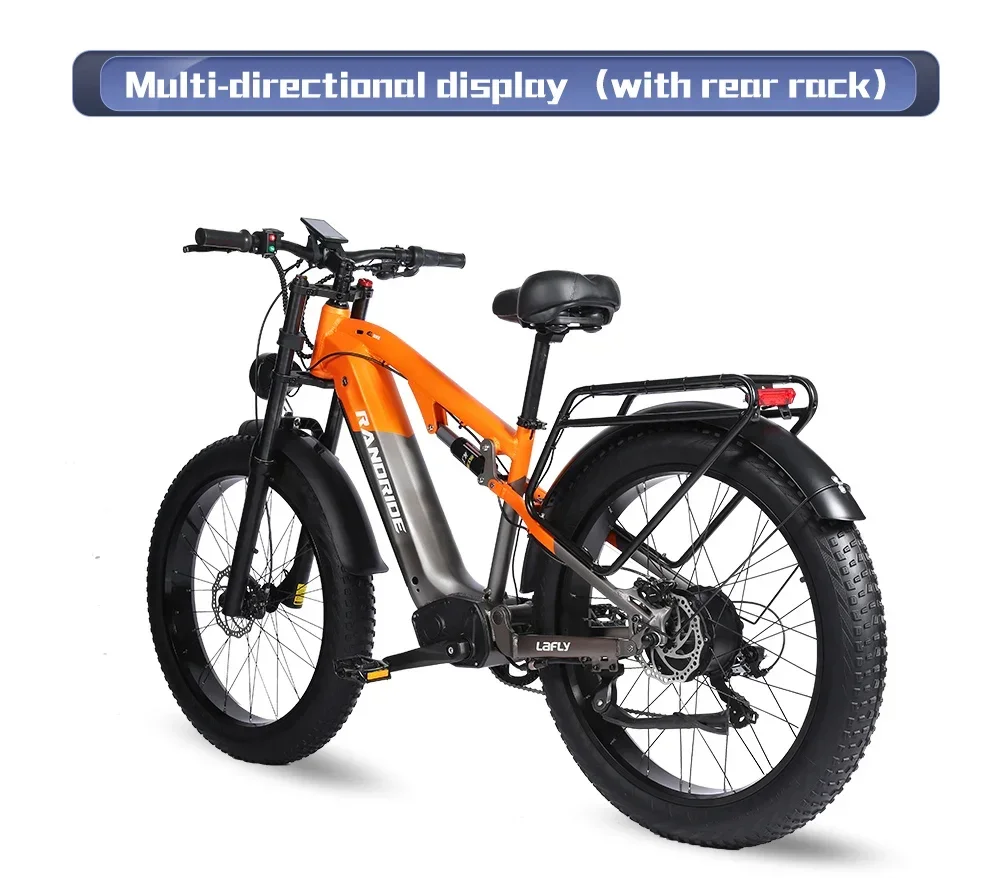 New Ebike X800 1500W 48V 20AH 26 Inch 4.0 Fat Tyre Off-road Electric Bike Men's Mountain Bike Snowmobile Electric Bike