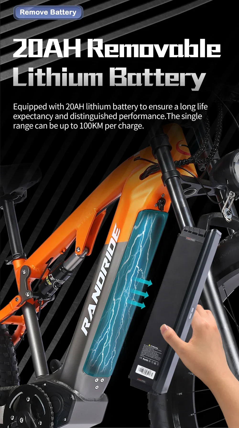 New Ebike X800 1500W 48V 20AH 26 Inch 4.0 Fat Tyre Off-road Electric Bike Men's Mountain Bike Snowmobile Electric Bike