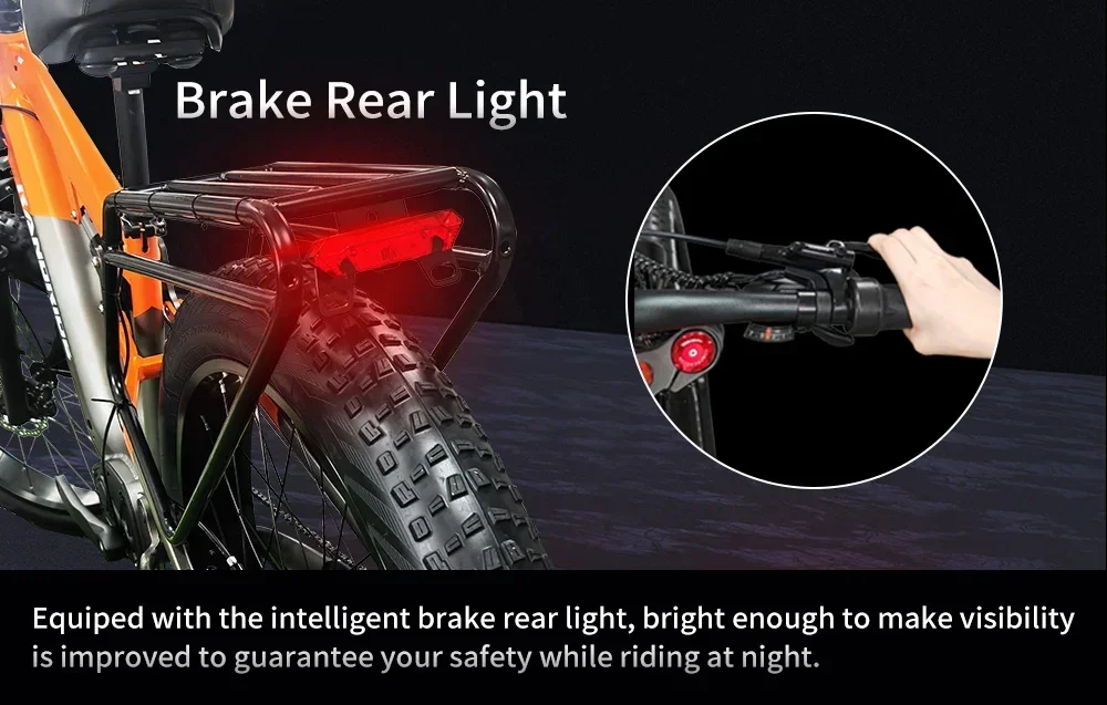 New Ebike X800 1500W 48V 20AH 26 Inch 4.0 Fat Tyre Off-road Electric Bike Men's Mountain Bike Snowmobile Electric Bike
