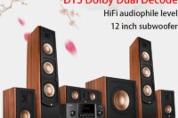 1600W High-power 5.1 Amplifier DTS Decoding HD Lossless 5.1 Home Theater Audio Set Home Surround Floor Passive Speaker Bass