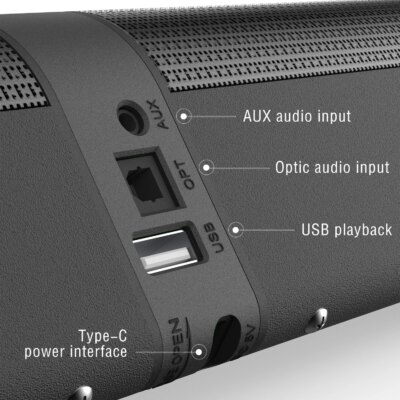 Home Theater 3D Stereo Surround Wireless Speaker Multi-Function Subwoofer Soundbar Support Foldable Split For TV/PC - Image 2