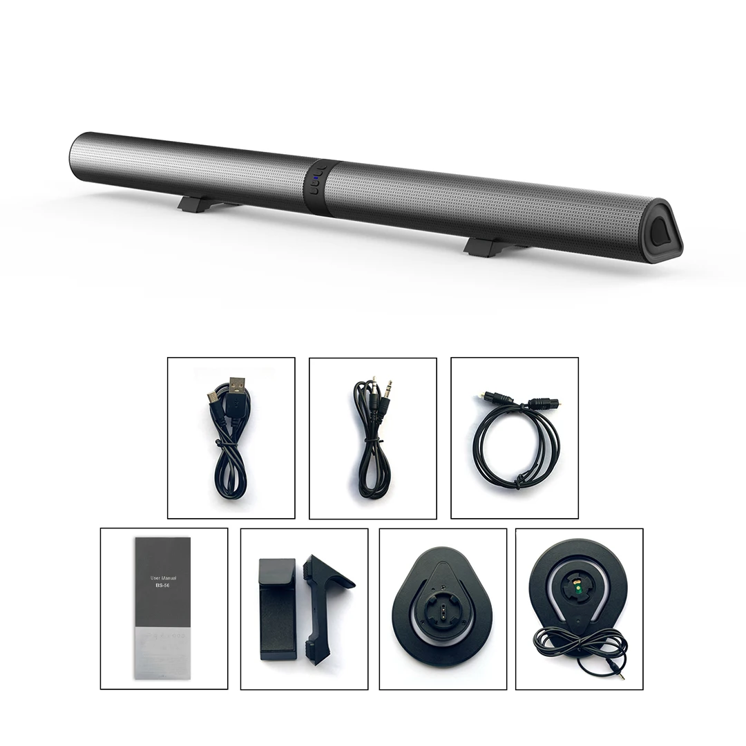 Home Theater 3D Stereo Surround Wireless Speaker Multi-Function Subwoofer Soundbar Support Foldable Split For TV/PC
