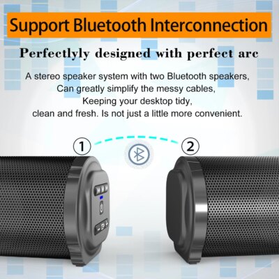 2024 Soundbar Sound Wireless Bluetooth Car Computer Speaker Stereo Tv Home Theater Sombar For 3.5mm Output PC - Image 4