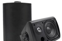 Herdio 5.25'' 300W Indoor Outdoor Waterproof Dual Speakers Home Theater Wall Mount System For Garage Basement living Room Black