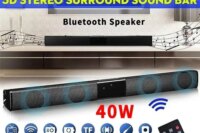 40W Soundbar TV Portable Bluetooth-compatible Speaker Sound bar Wireless Column Home Theater Sound System RCA AUX For TV PC