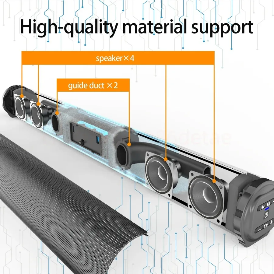 Super Powerful Wireless Bluetooth Speaker Portable Sound Bar Caixa De Som Bluetooth Home Theater TV Sound Box Subwoofer FM Radio