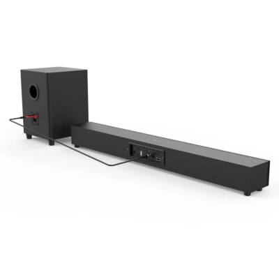 Rsionch Wooden Subwoofer Soundbar with Microphone Karaoke Bluetooth Speaker Home Theater TV Sound Bar Bass Speaker Sub-woofer - Image 4