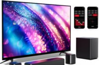 ULTIMEA 5.1CH Virtual Surround Sound Bar for Smart TV, App Control, TV Soundbar with Subwoofer and 2 Surround Speakers,250W