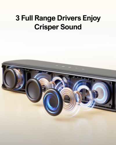 ULTIMEA 250W 5.1 Soundbar for TV, Home Theater Virtual Surround Sound System with App Control, Subwoofer & 2 Surround Speakers - Image 4