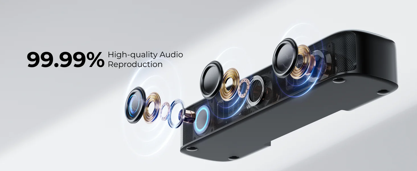 ULTIMEA 280W 5.1 Sound bar for TV with Dolby Atmos and Smart App Control, Home Theater Surround Sound System Bluetooth Speakers ULTIMEA 280W 5.1 Sound bar for TV with Dolby Atmos and Smart App Control, Home Theater Surround Sound System Bluetooth Speakers
