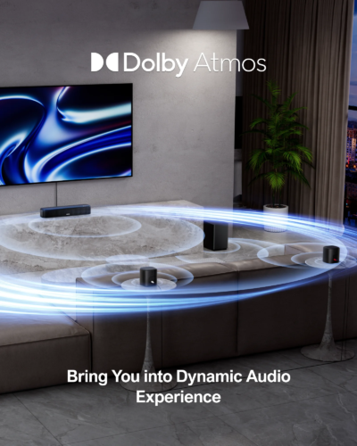 ULTIMEA 5.1ch SoundBar with Dolby Atmos, APP Control, Home Theater Sound Bar for Smart TV with Subwoofer&2 Surround Speakers - Image 3