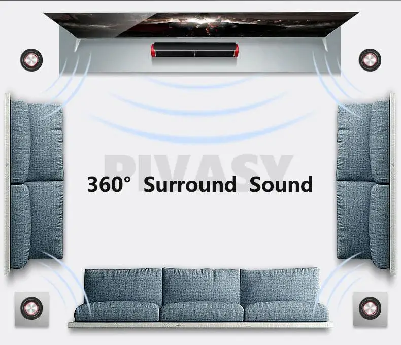 Bluetooth 5.1High Power HiFi Fever Subwoofer Surround Stereo Active Speaker Wooden 8Ω Fiber Coaxial TV Home Theater Audio Set