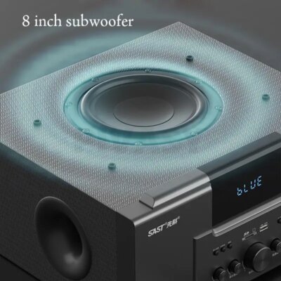 8 Inch 4Ω High Power TV Living Room KTV Bluetooth 4.0 Speaker Stereo Sound Subwoofer Speaker 5.1 Home Theater System Audio Set - Image 4