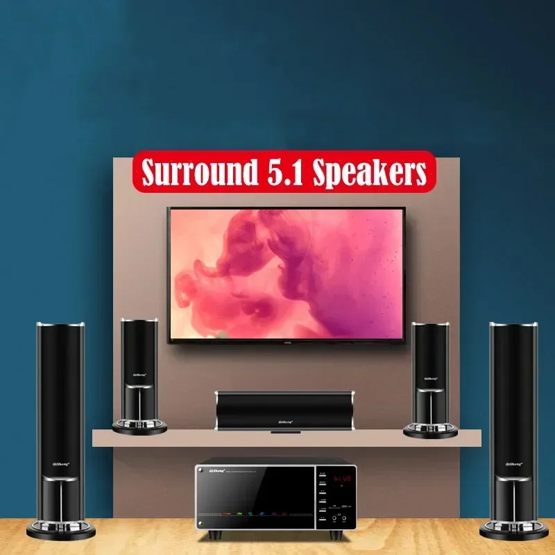 1000W high-power home TV living room KTV Bluetooth speaker surround sound subwoofer 5.1 home theater speaker set Caixa De Som
