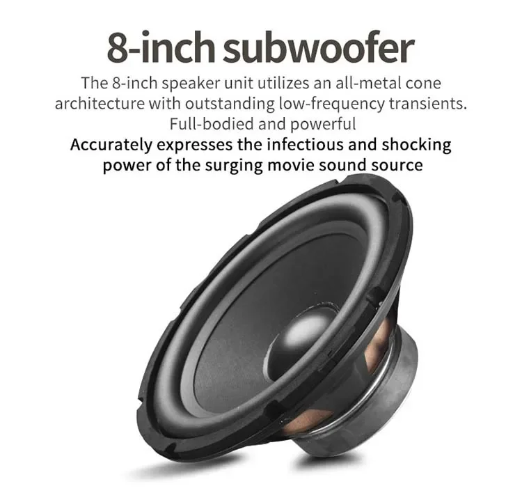Mini 5.1 Surround Home Theater System With Karaoke USB Wireless Microphone Amplifier Speaker Bt Home Theatre System