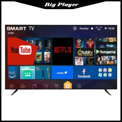 65-Inch LED Smart HD Internet TV with Android System 4K New 42 46 50 55 60 65 Network Home Hotels RVs USB Electric Power Source
