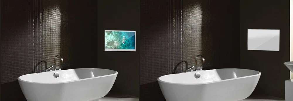 Souria 32 Inches 4K Smart Android System Touchscreen Mirror Bathroom LED IP65 Waterproof TV Television WiFi DTV for SPA Hotel Souria 32 Inches 4K Smart Android System Touchscreen Mirror Bathroom LED IP65 Waterproof TV Television WiFi DTV for SPA Hotel