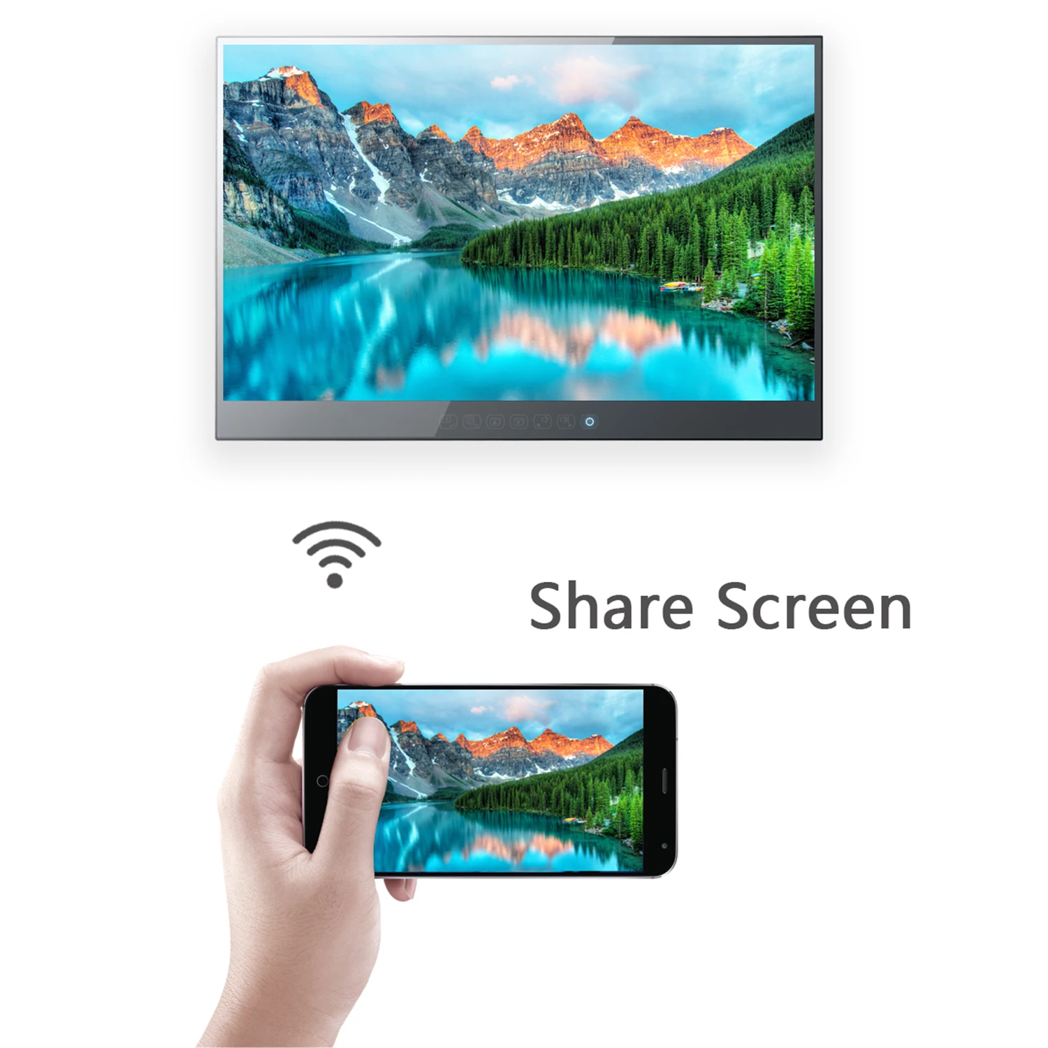 Souria 32 Inches 4K Smart Android System Touchscreen Mirror Bathroom LED IP65 Waterproof TV Television WiFi DTV for SPA Hotel Souria 32 Inches 4K Smart Android System Touchscreen Mirror Bathroom LED IP65 Waterproof TV Television WiFi DTV for SPA Hotel