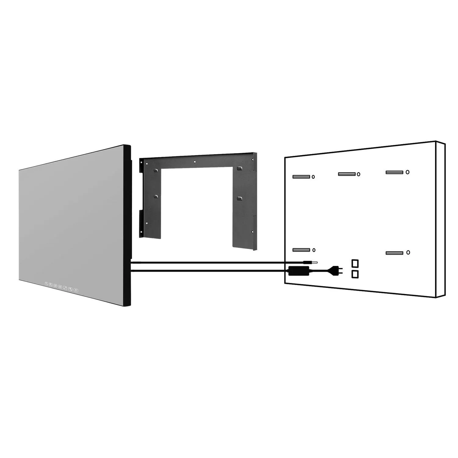 Souria 32 Inches 4K Smart Android System Touchscreen Mirror Bathroom LED IP65 Waterproof TV Television WiFi DTV for SPA Hotel Souria 32 Inches 4K Smart Android System Touchscreen Mirror Bathroom LED IP65 Waterproof TV Television WiFi DTV for SPA Hotel