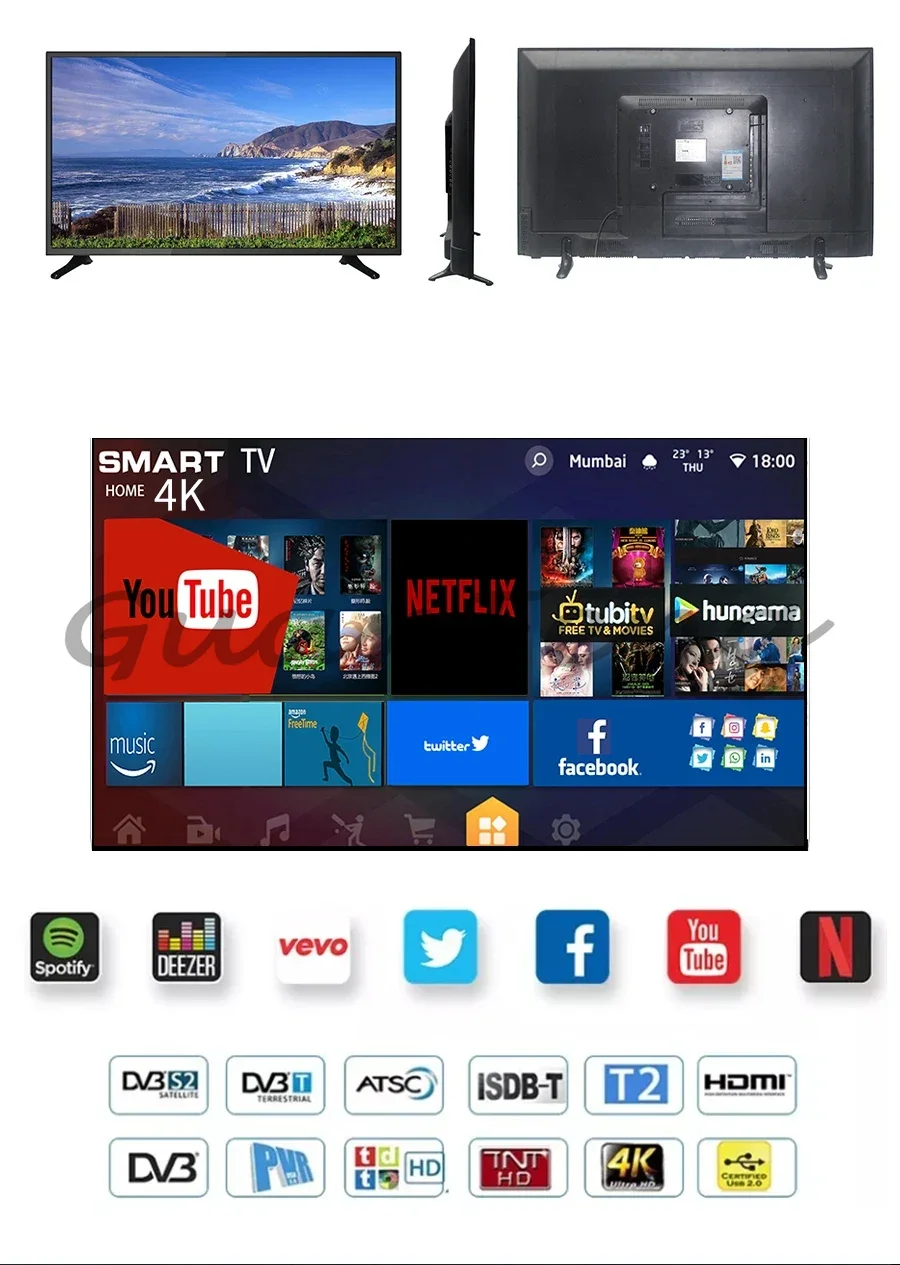 55 Inch Hot Sale New Product Curved Screen Led Tv Television 4k Smart Tv 55 Inch