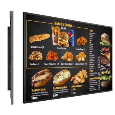 LCD TV Display Panel Advertising Equipment Smart Television 43 55 Inch Smart Tv 4k Ultra Hd Indoor Lcd Screen