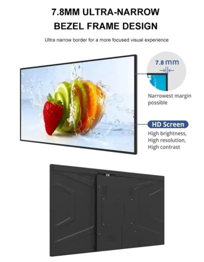 LCD TV Display Panel Advertising Equipment Smart Television 43 55 Inch Smart Tv 4k Ultra Hd Indoor Lcd Screen - Image 2
