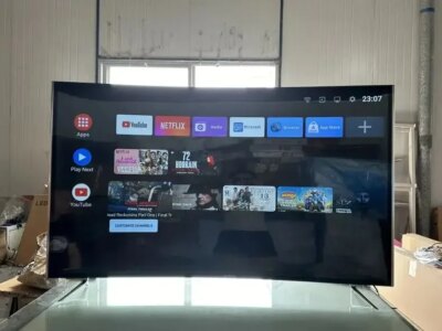 US.EU Wholesale LED TV Curved Screen 55 Inch Metal Frame Smart Android LCD TV Ultra HD 4K Smart Television - Image 4