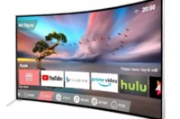 US.EU Wholesale LED TV Curved Screen 55 Inch Metal Frame Smart Android LCD TV Ultra HD 4K Smart Television