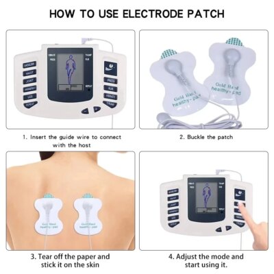 Electronic Pulse Massager Acupuncture EMS Tens Muscle Stimulator Microcurrent Low Frequency Slimming Massage Machine Health Care - Image 6