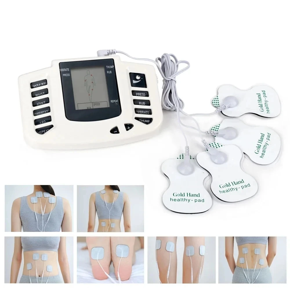 Electronic Pulse Massager Acupuncture EMS Tens Muscle Stimulator Microcurrent Low Frequency Slimming Massage Machine Health Care