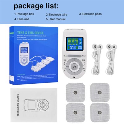 Low Frequency Pulse Physiotherapy Electronic EMS Tens Massager Machine Frequency Device Electric Nerve Muscle Stimulator Health - Image 5