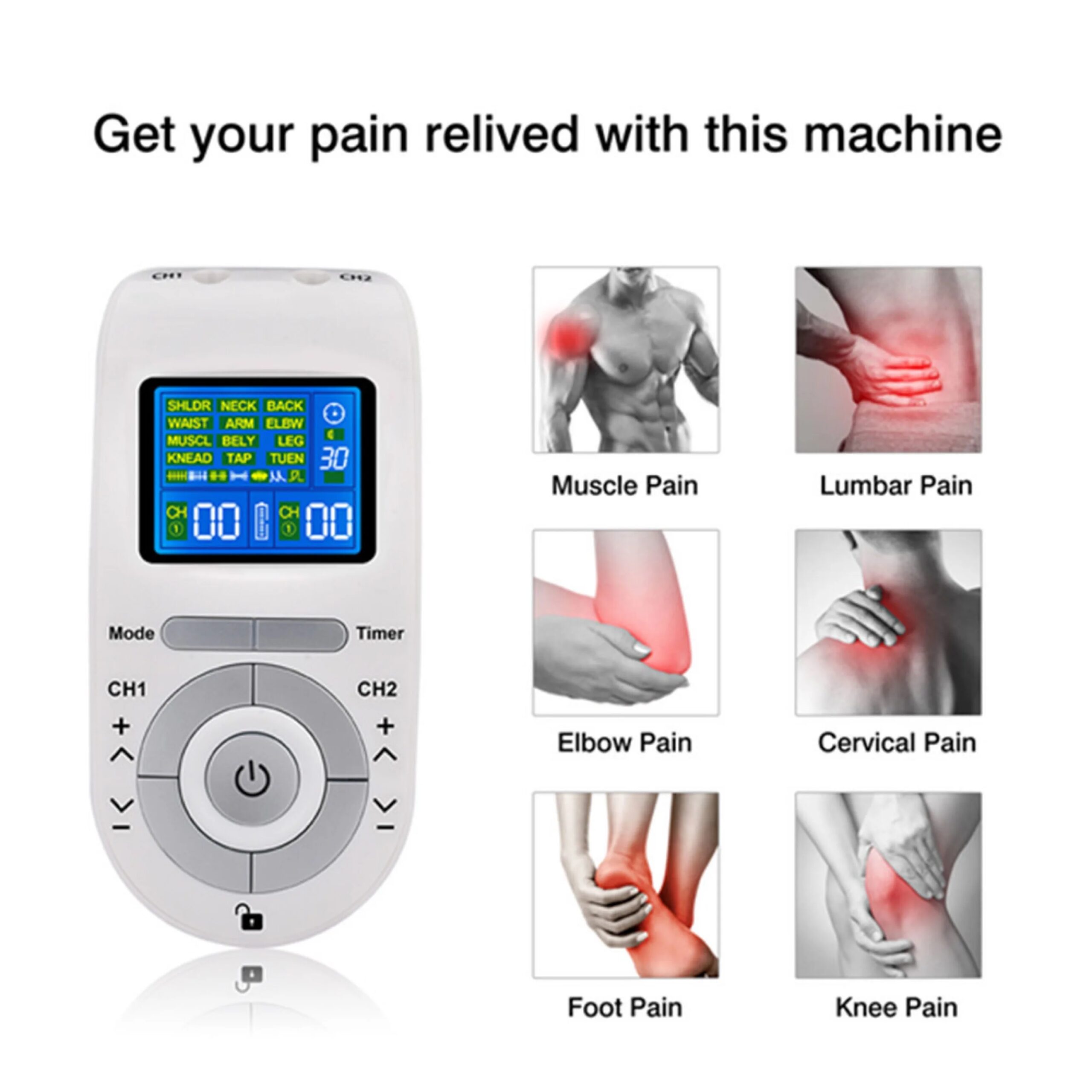 Low Frequency Pulse Physiotherapy Electronic EMS Tens Massager Machine Frequency Device Electric Nerve Muscle Stimulator Health Low Frequency Pulse Physiotherapy Electronic EMS Tens Massager Machine Frequency Device Electric Nerve Muscle Stimulator Health