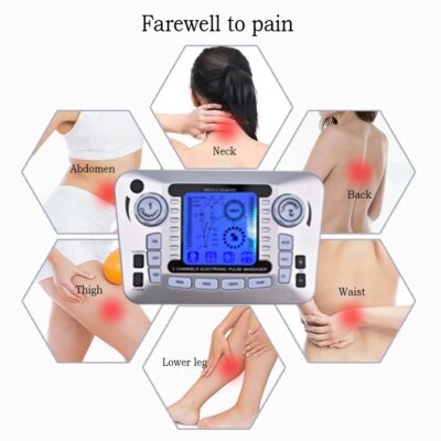 Electric Pulse Massager Tens EMS Muscle Stimulator 12Modes Digital Therapy Machine Massager Pain Relief Tool Health Care Machine - Image 3