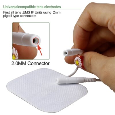 EMS TENS Unit Electrode Pad Physiotherapy Massage Machine Gel Patch Low Frequency Pulse Body Massager Electrodes Pads Health - Image 4