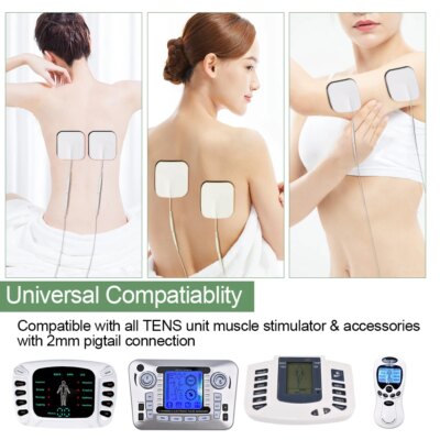 EMS TENS Unit Electrode Pad Physiotherapy Massage Machine Gel Patch Low Frequency Pulse Body Massager Electrodes Pads Health - Image 6