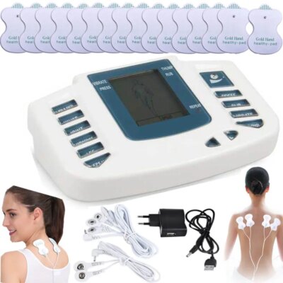 Neck Muscle Relaxing Massager Back Pain Relief Tens Therapy Slimming Myostimulator Health Care For Full Body Russian Version - Image 4