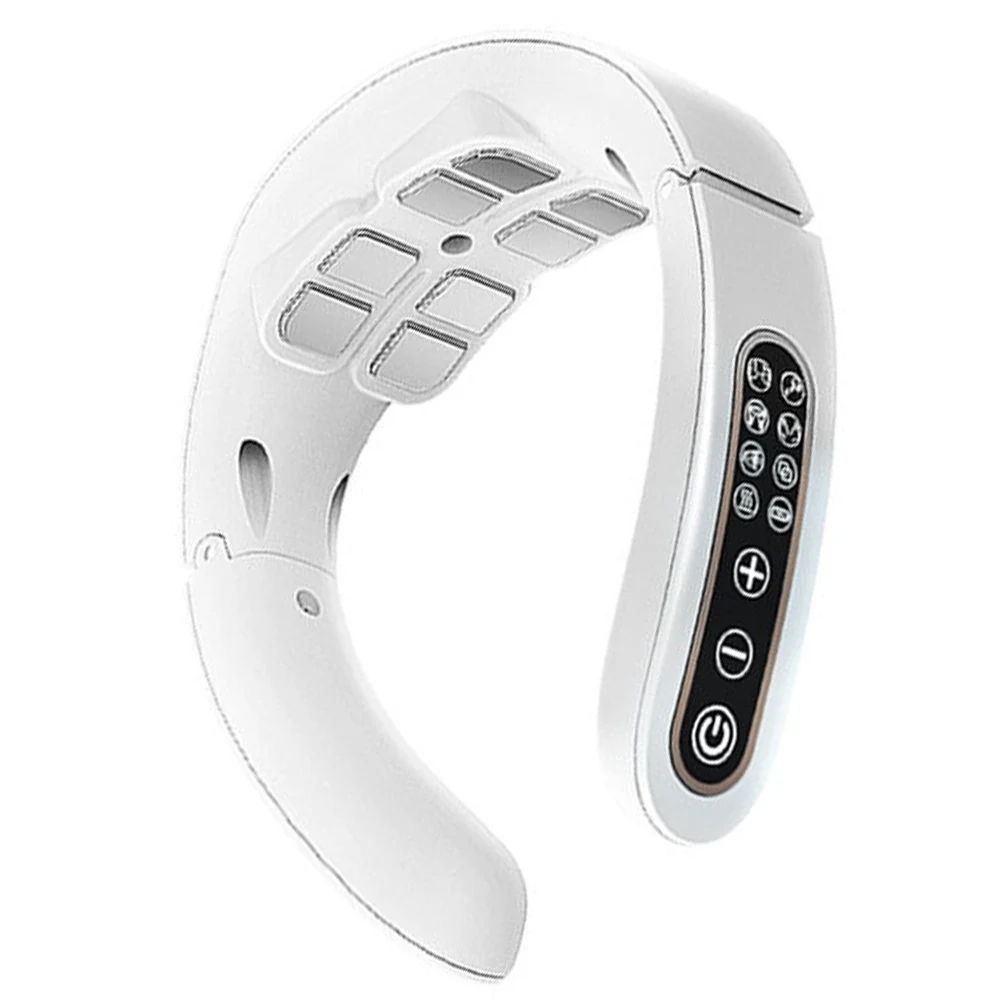 Neck Physical Therapy Massager 15 Gears 6 Modes Cervical Therapy Massage Stimulator USB Charging Vibration Pulse for Home Office Neck Physical Therapy Massager 15 Gears 6 Modes Cervical Therapy Massage Stimulator USB Charging Vibration Pulse for Home Office