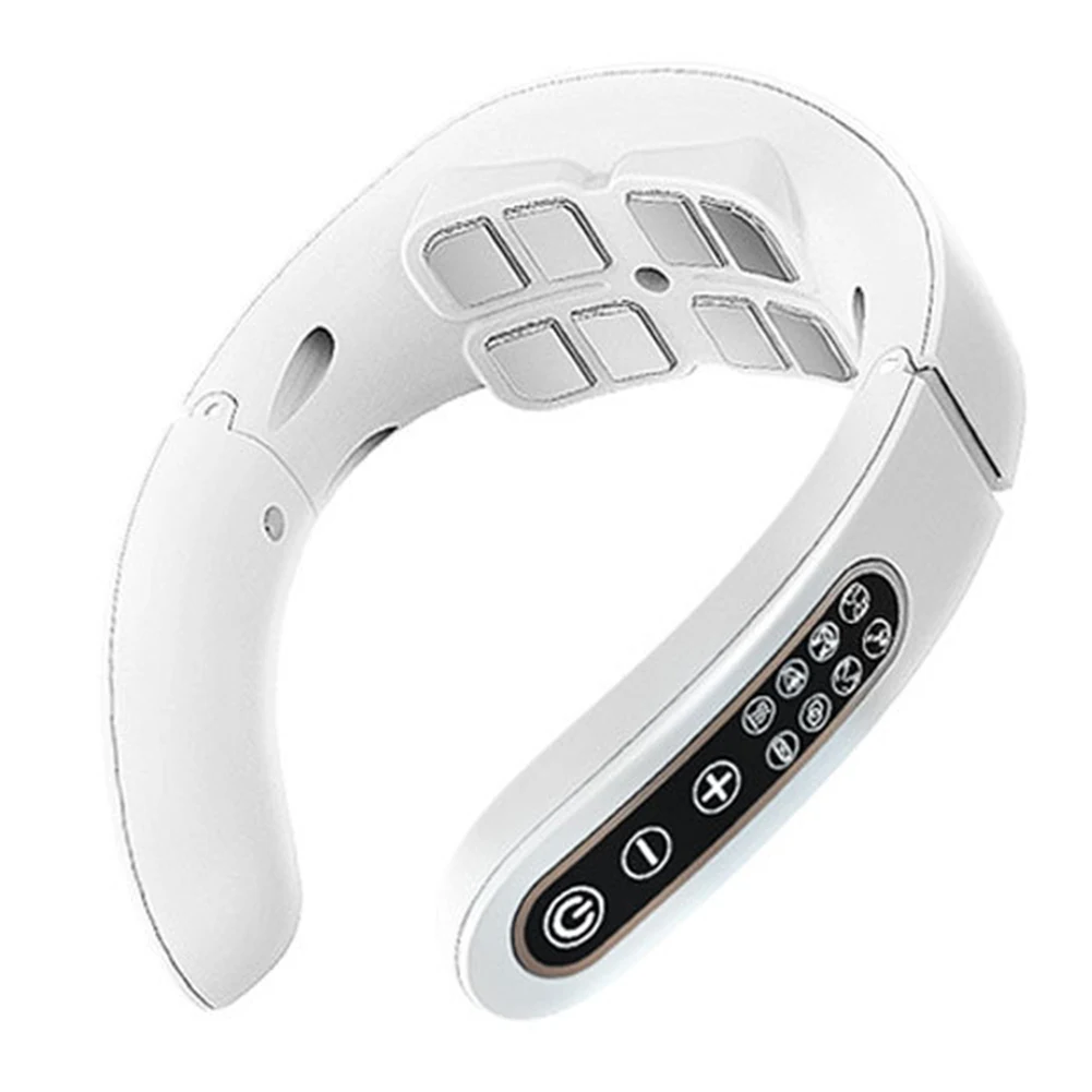 Neck Physical Therapy Massager 15 Gears 6 Modes Cervical Therapy Massage Stimulator USB Charging Vibration Pulse for Home Office Neck Physical Therapy Massager 15 Gears 6 Modes Cervical Therapy Massage Stimulator USB Charging Vibration Pulse for Home Office