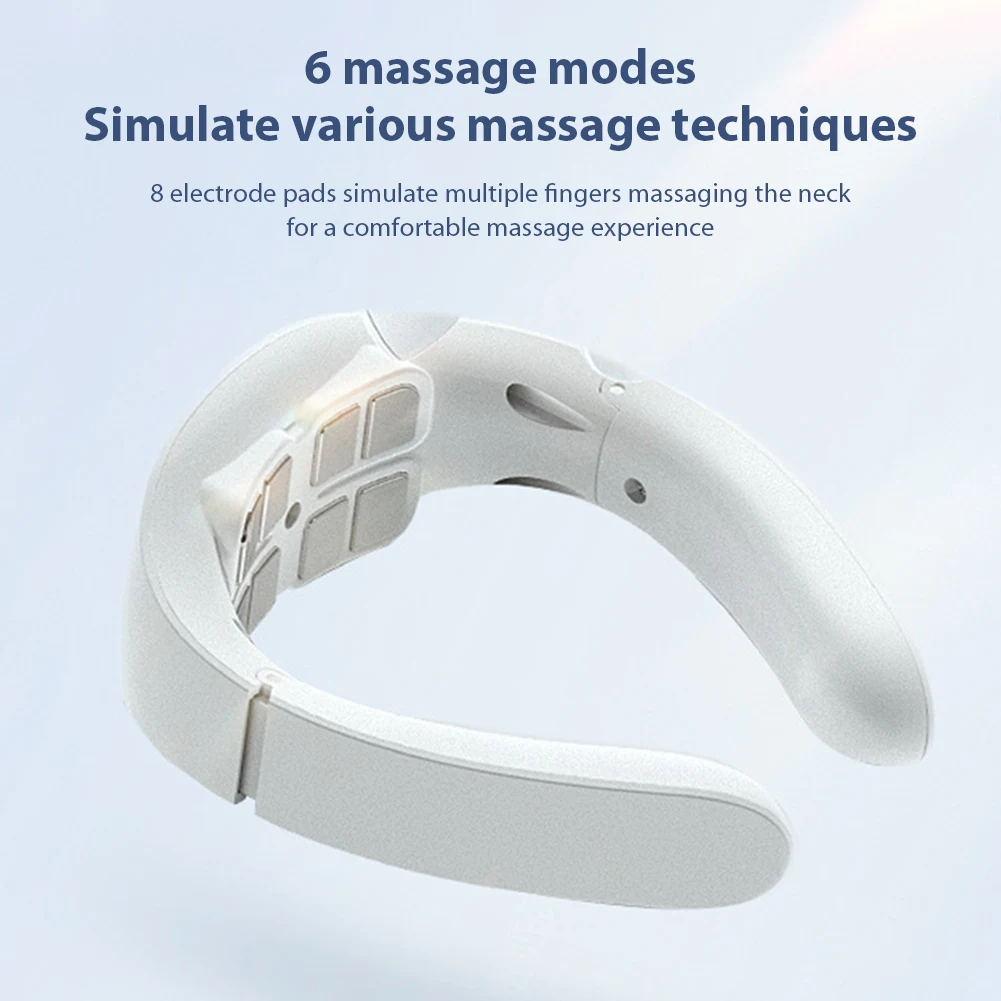 Neck Physical Therapy Massager 15 Gears 6 Modes Cervical Therapy Massage Stimulator USB Charging Vibration Pulse for Home Office Neck Physical Therapy Massager 15 Gears 6 Modes Cervical Therapy Massage Stimulator USB Charging Vibration Pulse for Home Office