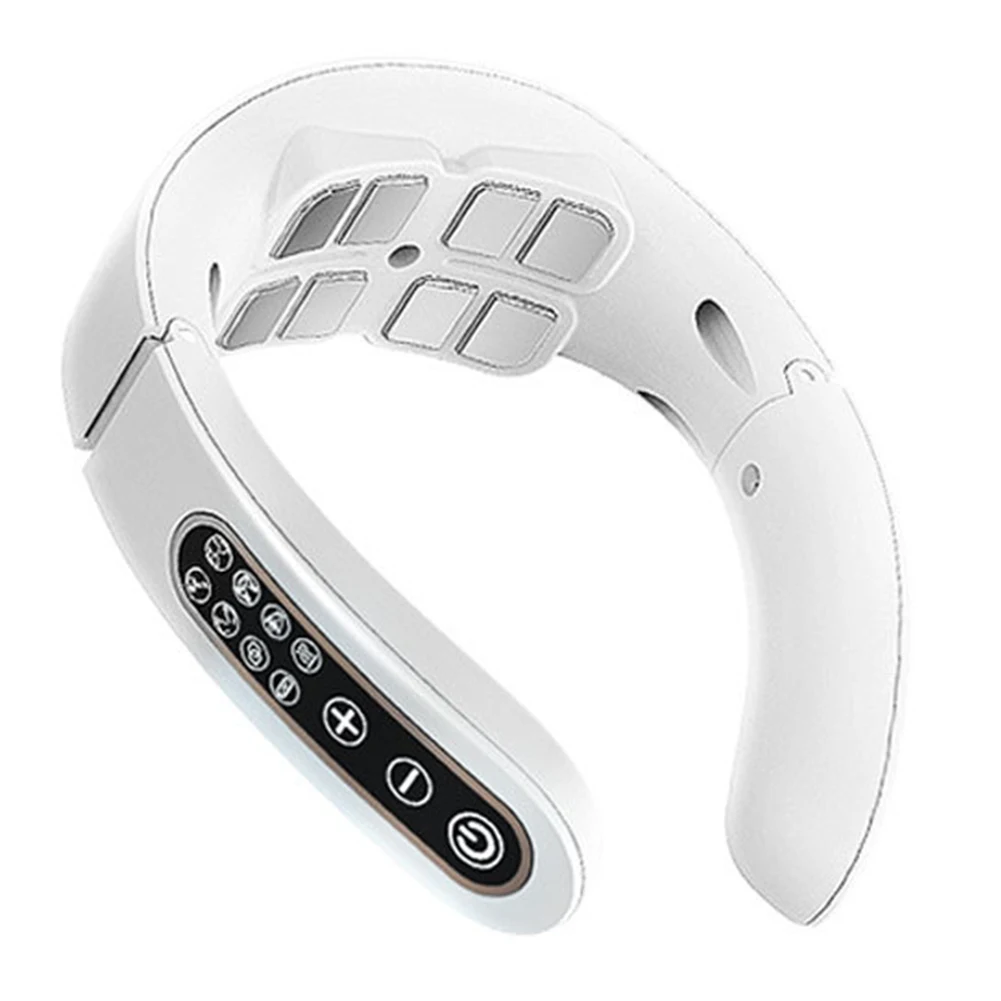 Neck Physical Therapy Massager 15 Gears 6 Modes Cervical Therapy Massage Stimulator USB Charging Vibration Pulse for Home Office Neck Physical Therapy Massager 15 Gears 6 Modes Cervical Therapy Massage Stimulator USB Charging Vibration Pulse for Home Office
