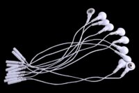 50/100pcs Electrode Lead Wire Connecting Cables Plug 2.0mm Snap 3.5mm for Tens Acupuncture Electrical Nerve Muscle Stimulator