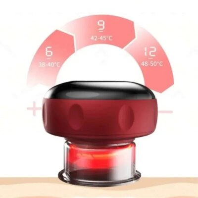Body Scraping Massage Smart Electric Vacuum Cupping Heating Suction Cup Device Back Neck Arm Massger Beauty Massage Instrument - Image 4