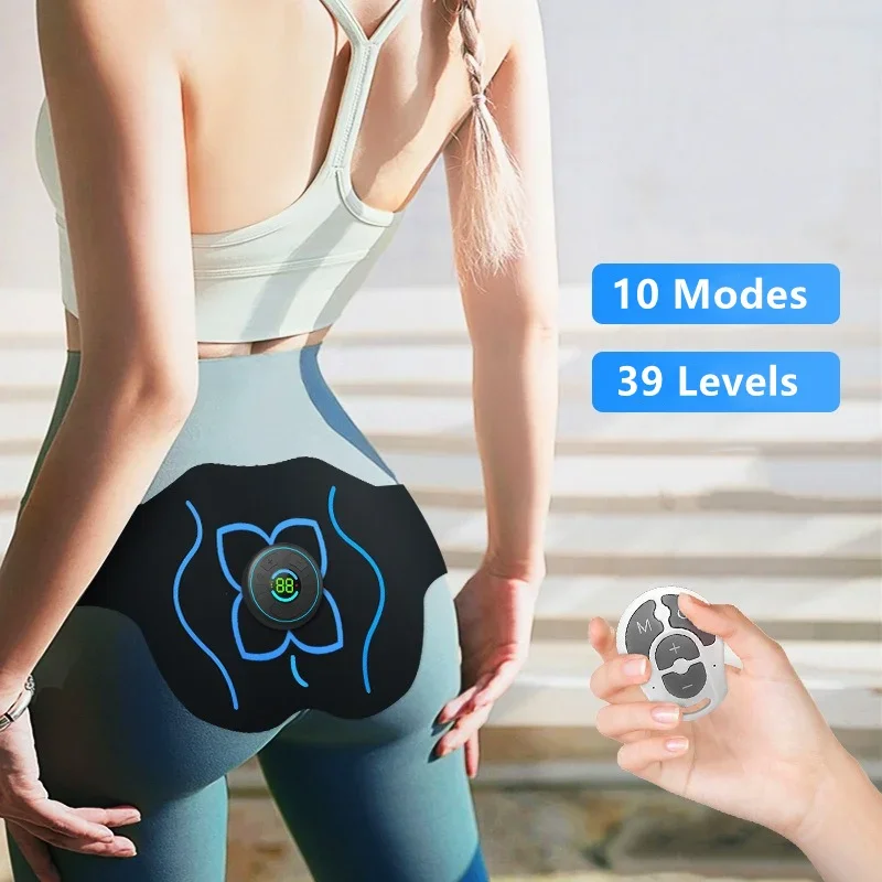 With Remote Control EMS Electric Hip Trainer Buttock Muscle Stimulator 10 Modes 39 Training Levels Fitness Massager Slimming