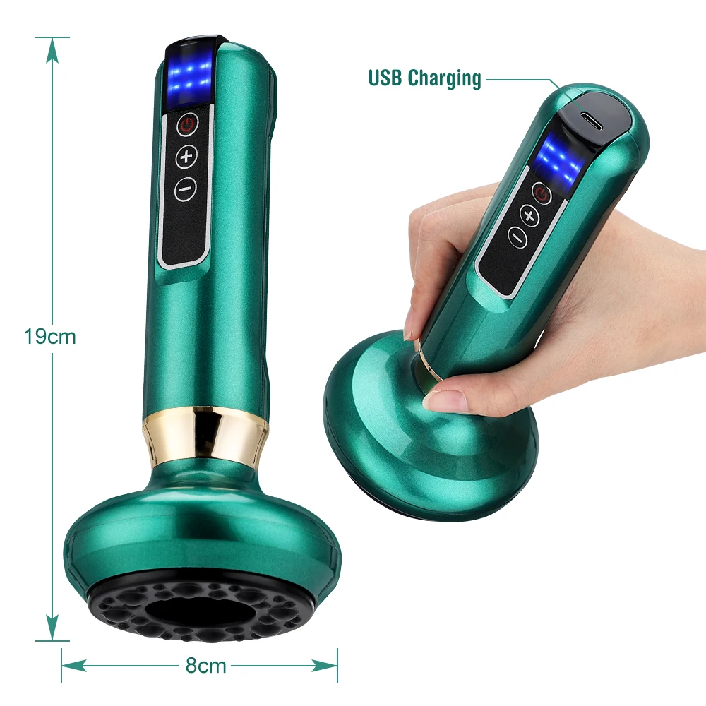 Electric Suction Medical Cupping Therapy Set Beauty Massager Glass Jars Anti Cellulite Cupping Vacuum Slimming Guasha Massage
