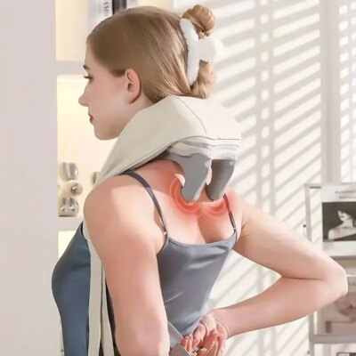 Neck Massager with low Heat Back Shoulder Massager Area Coverage Bionic kneading Wireless Massage - Image 2